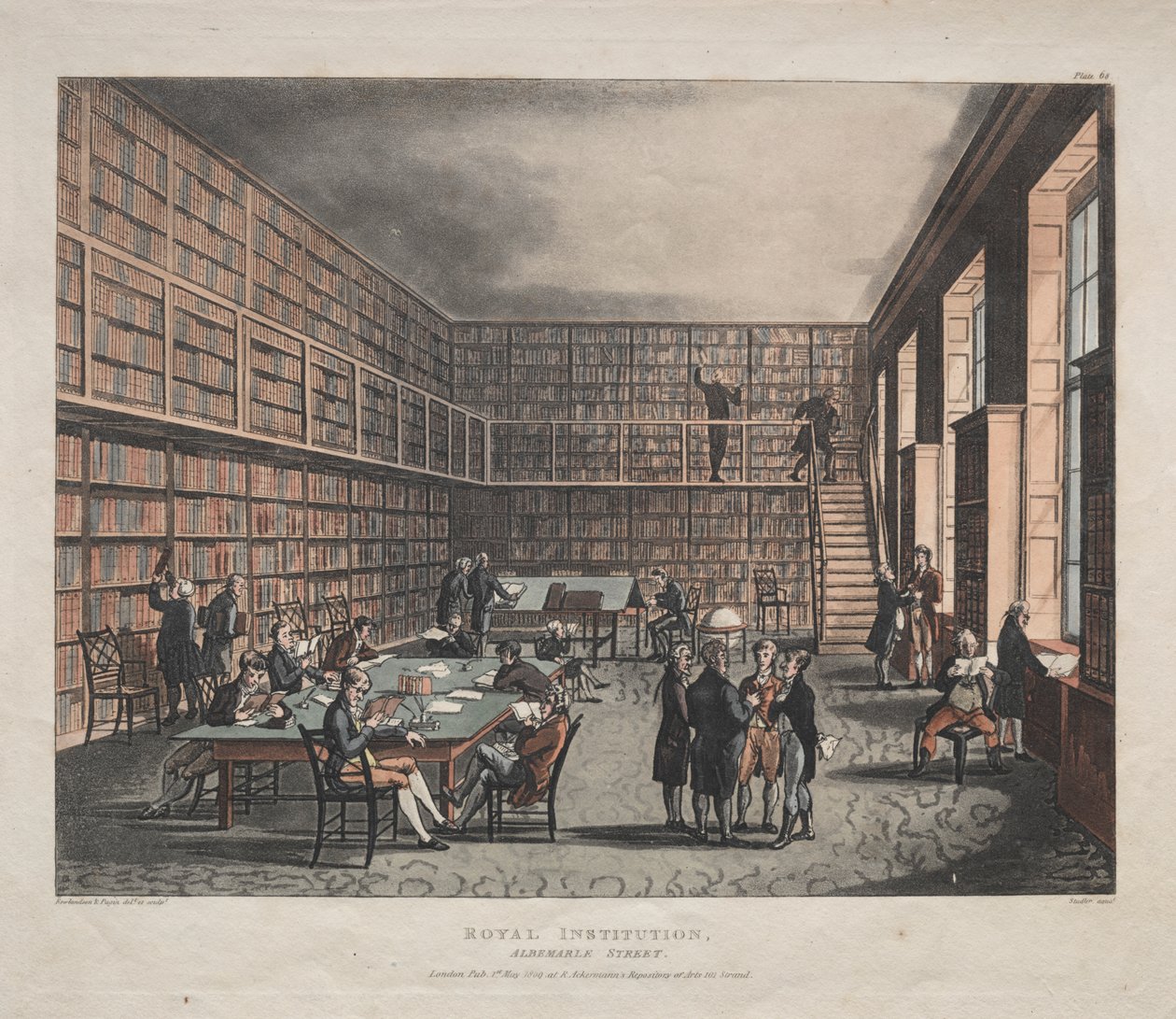 Királyi Intézet, Albemarle Street alkotó: Thomas Rowlandson