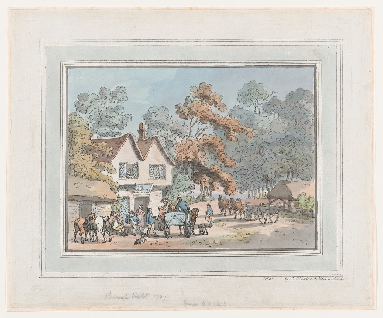 Vidéki Halt, 1787., 1787. alkotó: Thomas Rowlandson