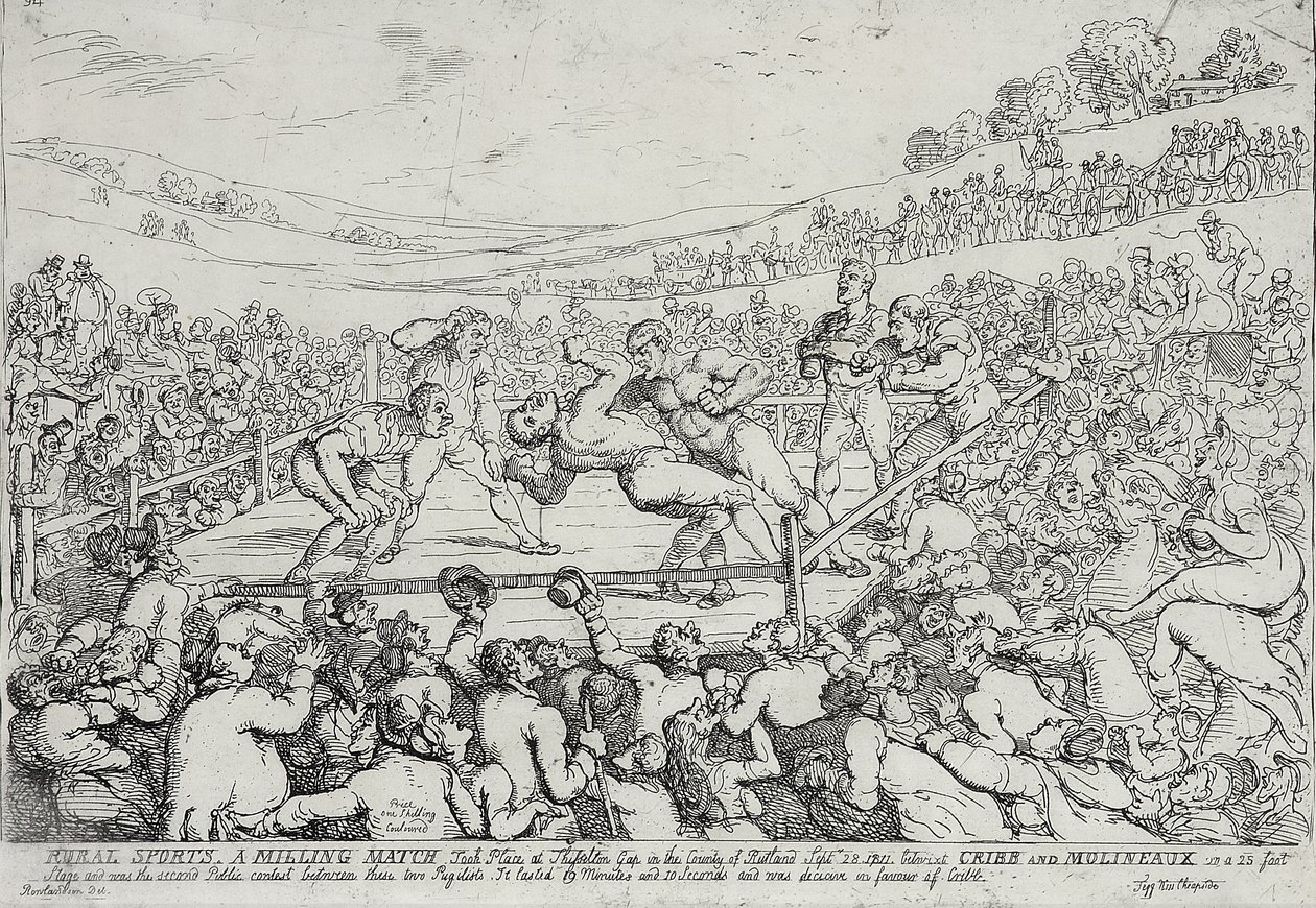 Vidéki sportok – Malommérkőzés, szeptember 28 alkotó: Thomas Rowlandson