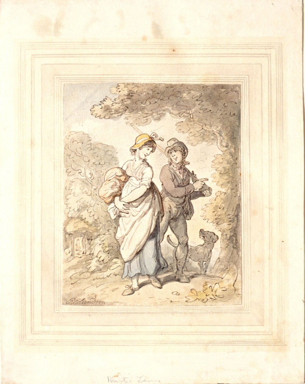 Falusi szerelmesek alkotó: Thomas Rowlandson