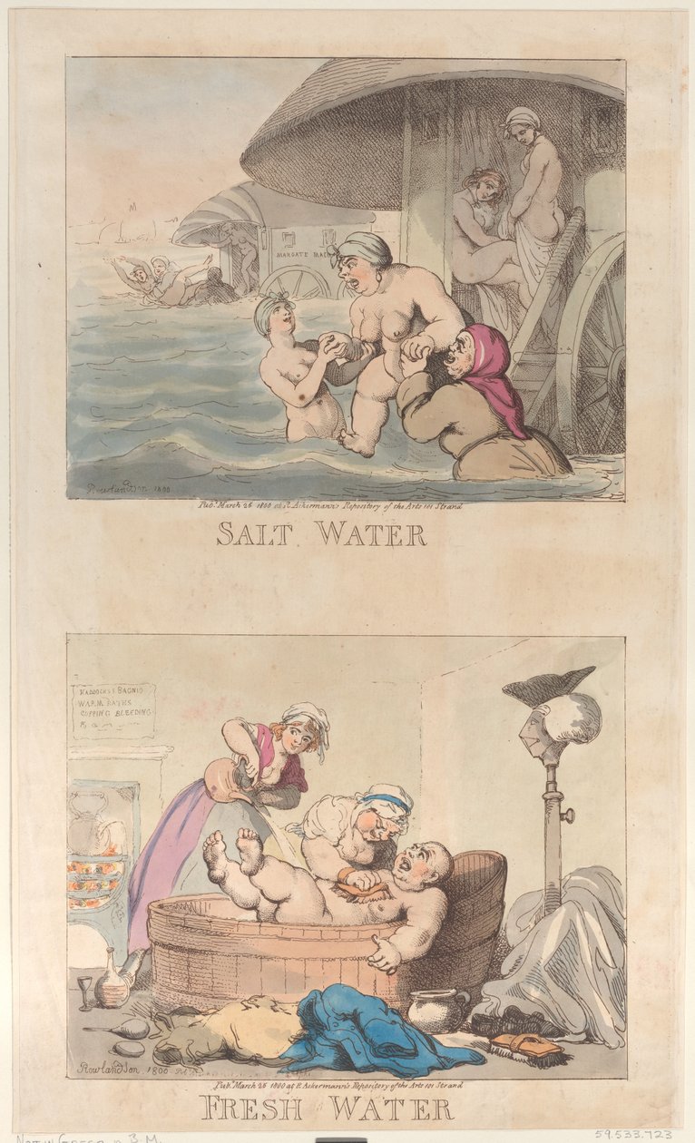 Sósvíz és édesvíz, 1800. március 25., 1800. március 25. alkotó: Thomas Rowlandson