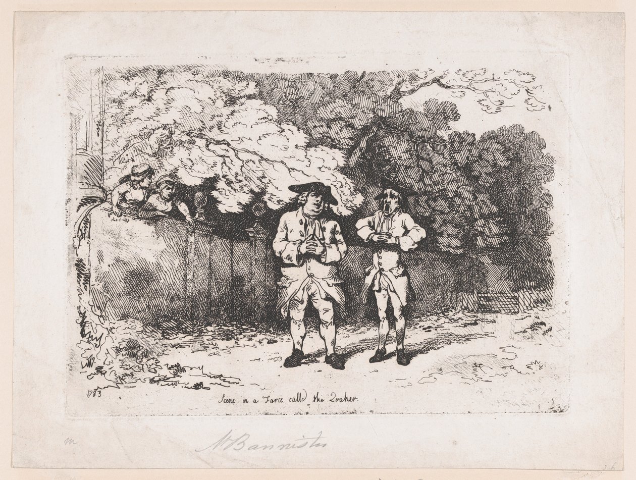 Jelenet a The Quaker című bohózatban, 1783. december 22., 1783. december 22. alkotó: Thomas Rowlandson