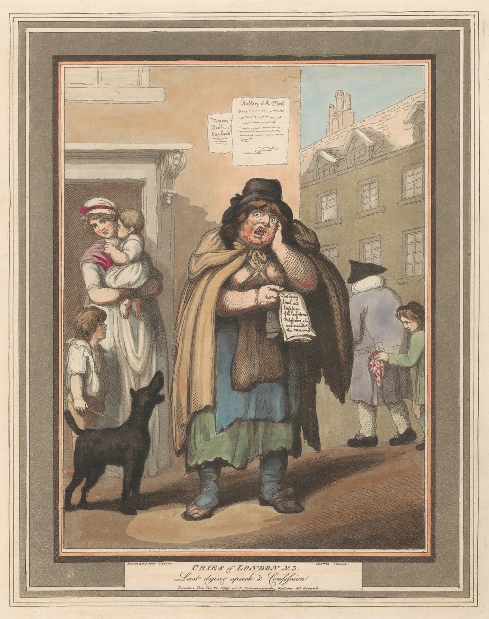 Nyolcas készlet (3): Cries of London alkotó: Thomas Rowlandson