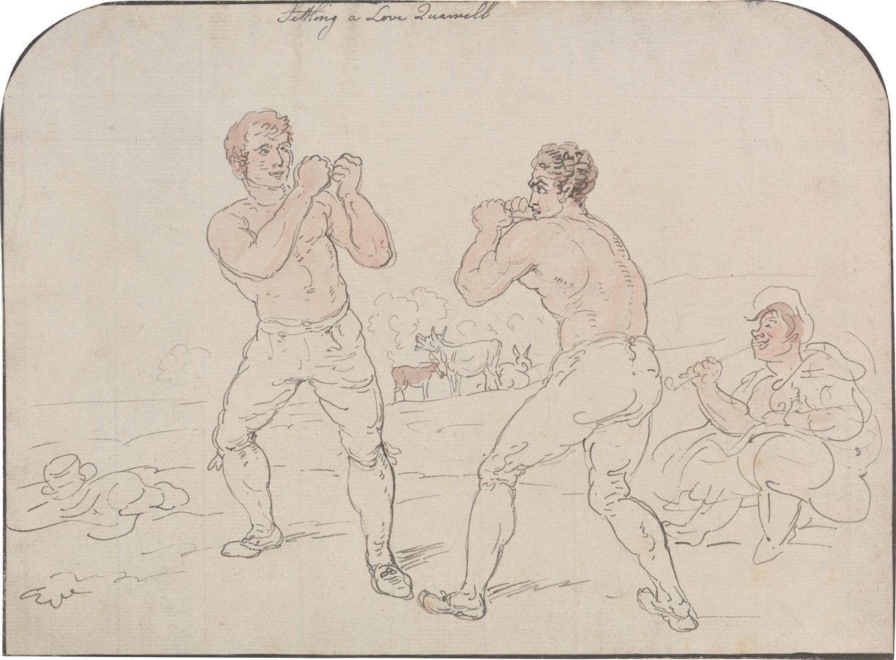 Egy szerelmi vita rendezése alkotó: Thomas Rowlandson