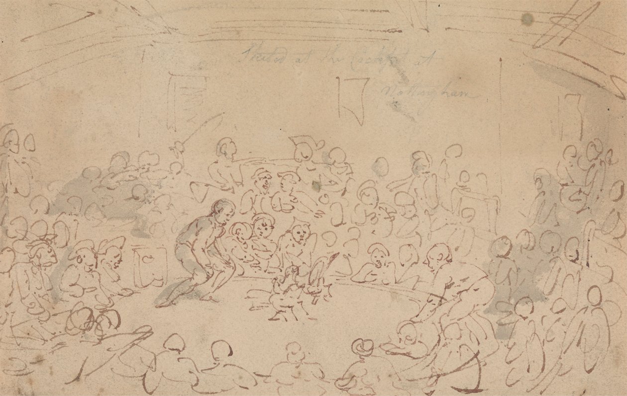 A nottinghami pilótafülkében vázolták alkotó: Thomas Rowlandson