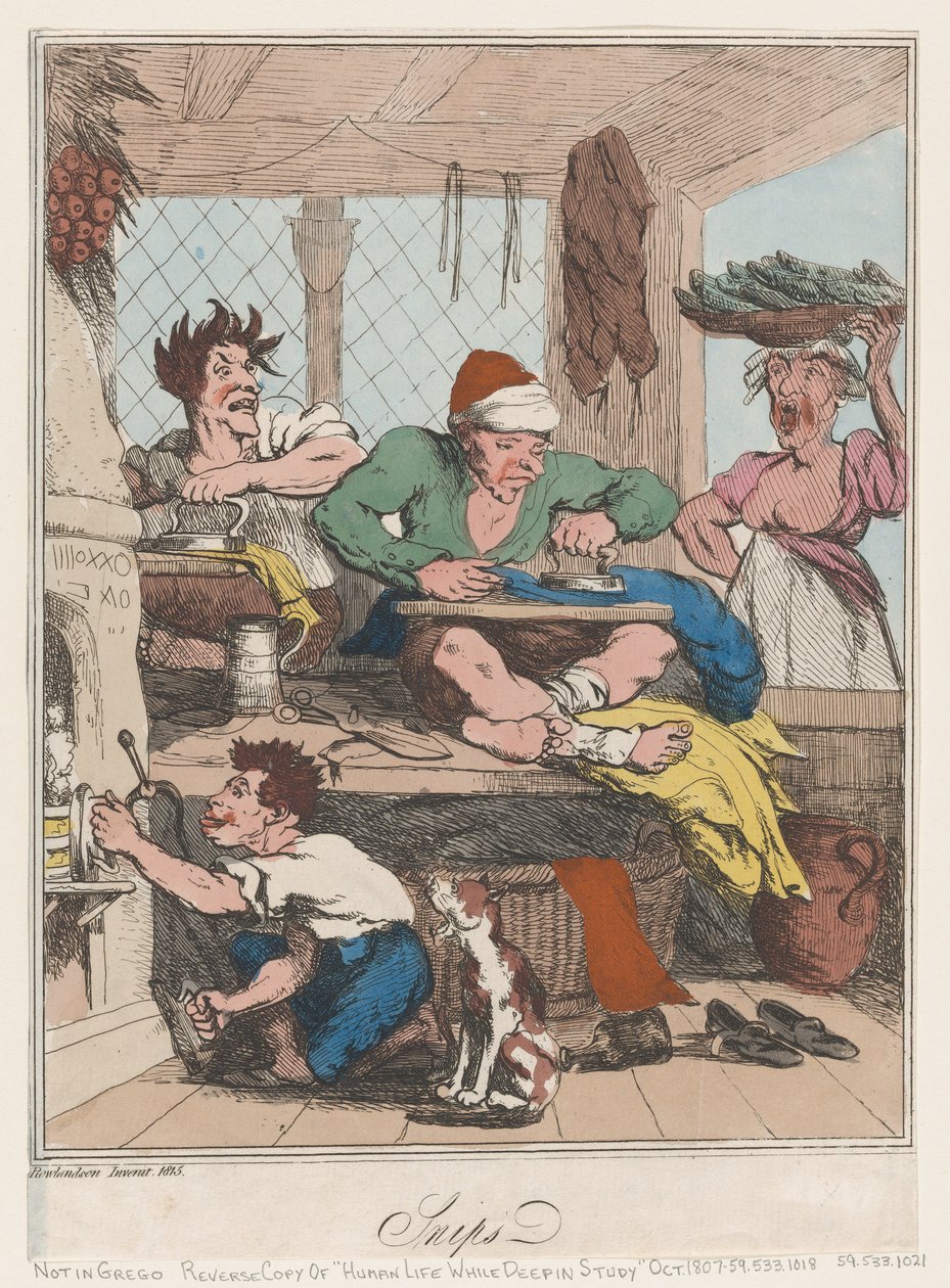 Snips, 1815., 1815. alkotó: Thomas Rowlandson
