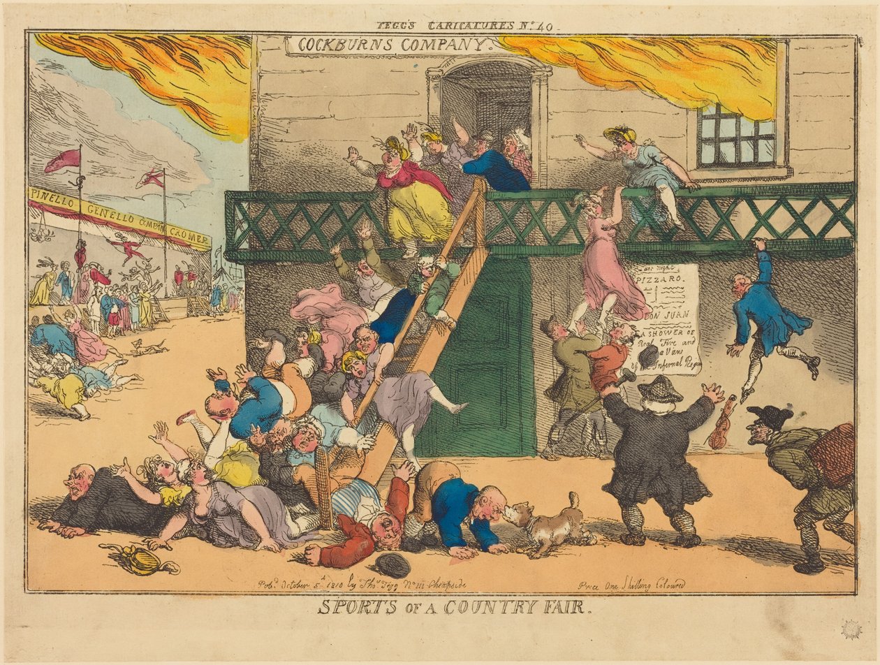 Egy vidéki vásár sportprogramjai alkotó: Thomas Rowlandson