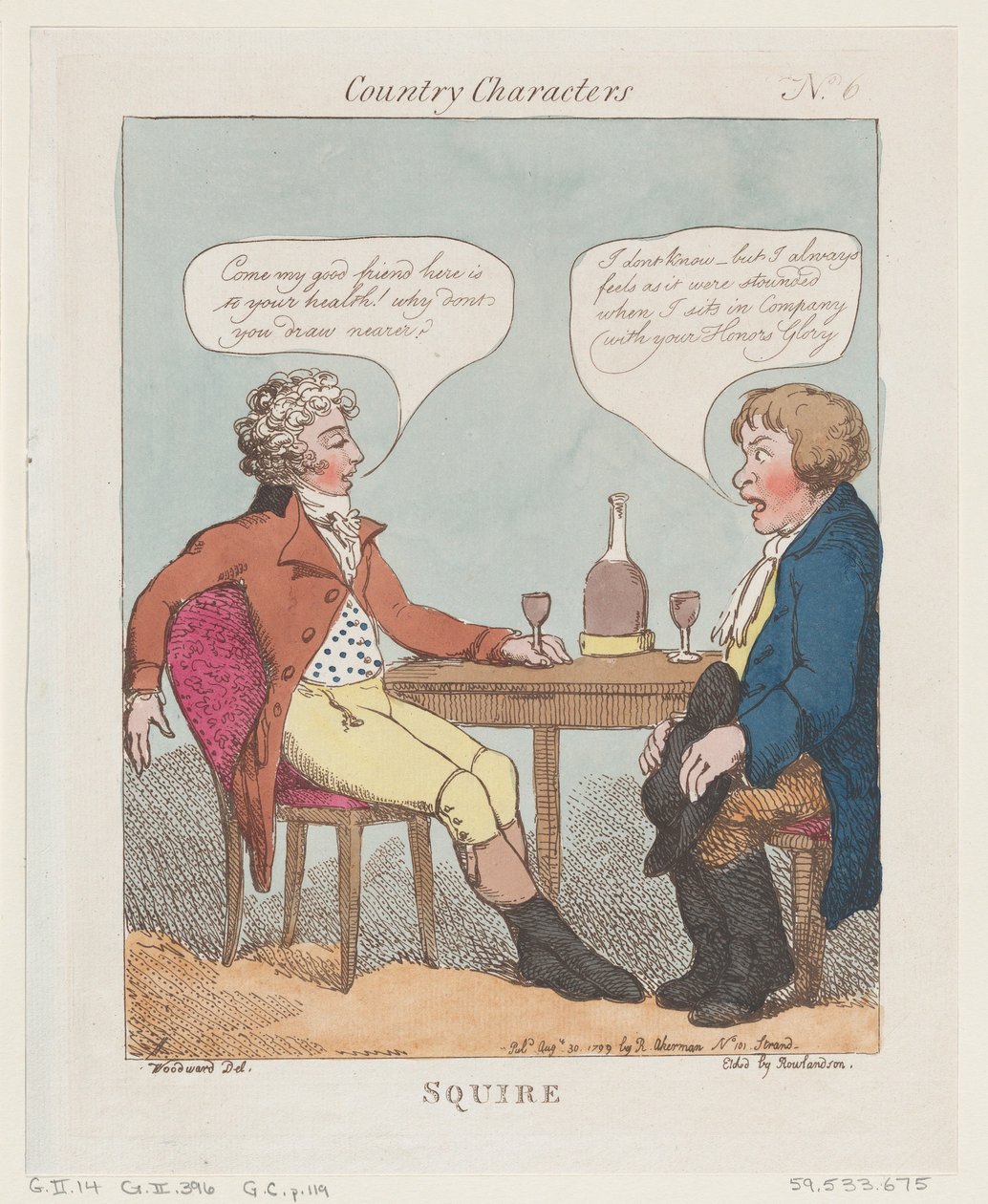 Squire, 1799. augusztus 30., 1799. augusztus 30. alkotó: Thomas Rowlandson