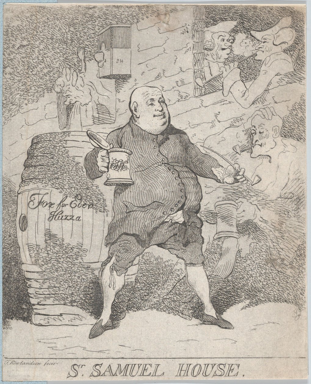 Sr. Samuel House, [1780] újra kiadva 1786-91., [1780] újra kiadva 1786-91. alkotó: Thomas Rowlandson