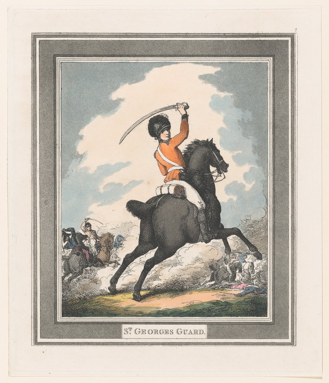 Szent György-őrség, 1798., 1798. alkotó: Thomas Rowlandson