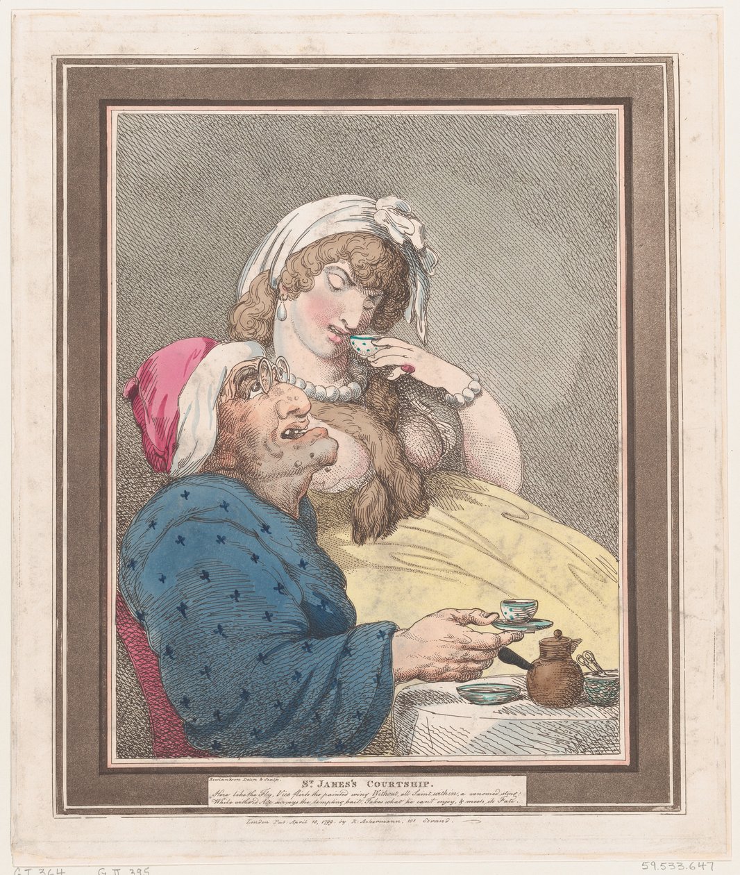 Szent Jakab udvarlása, 1799. április 10., 1799. április 10. alkotó: Thomas Rowlandson