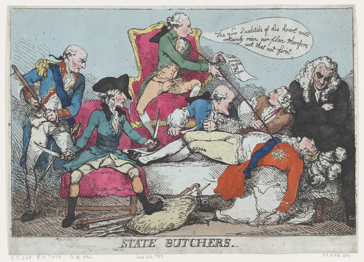 Állami Mészárosok, 1789. január 28., 1789. január 28. alkotó: Thomas Rowlandson