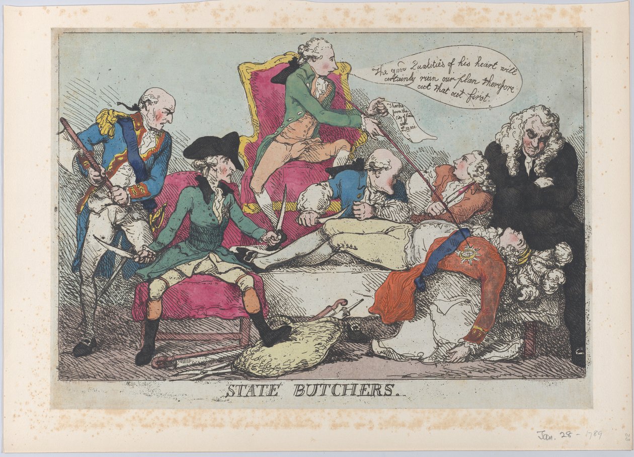 Állami Mészárosok, 1789. január 28., 1789. január 28. alkotó: Thomas Rowlandson