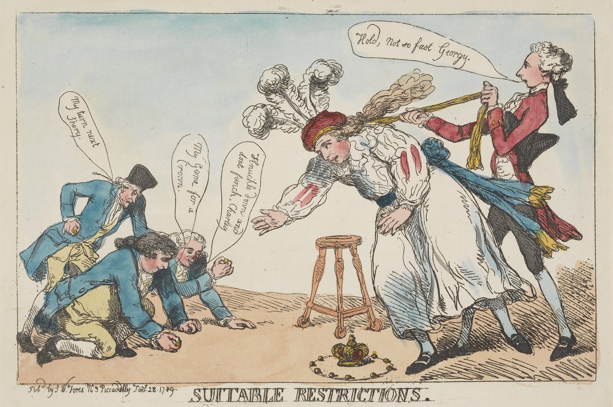 Megfelelő korlátozások alkotó: Thomas Rowlandson