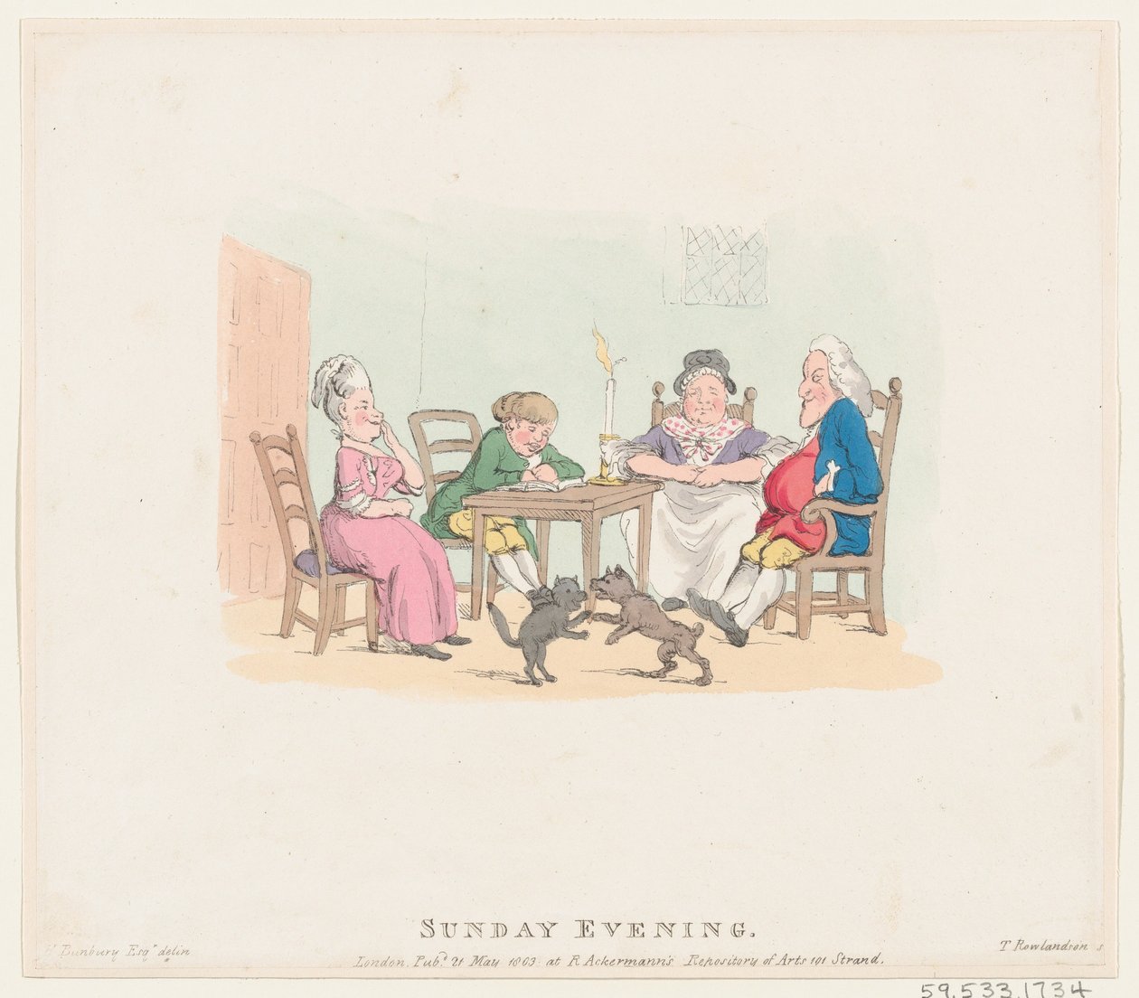 1803. május 21., vasárnap este, 1803. május 21. alkotó: Thomas Rowlandson