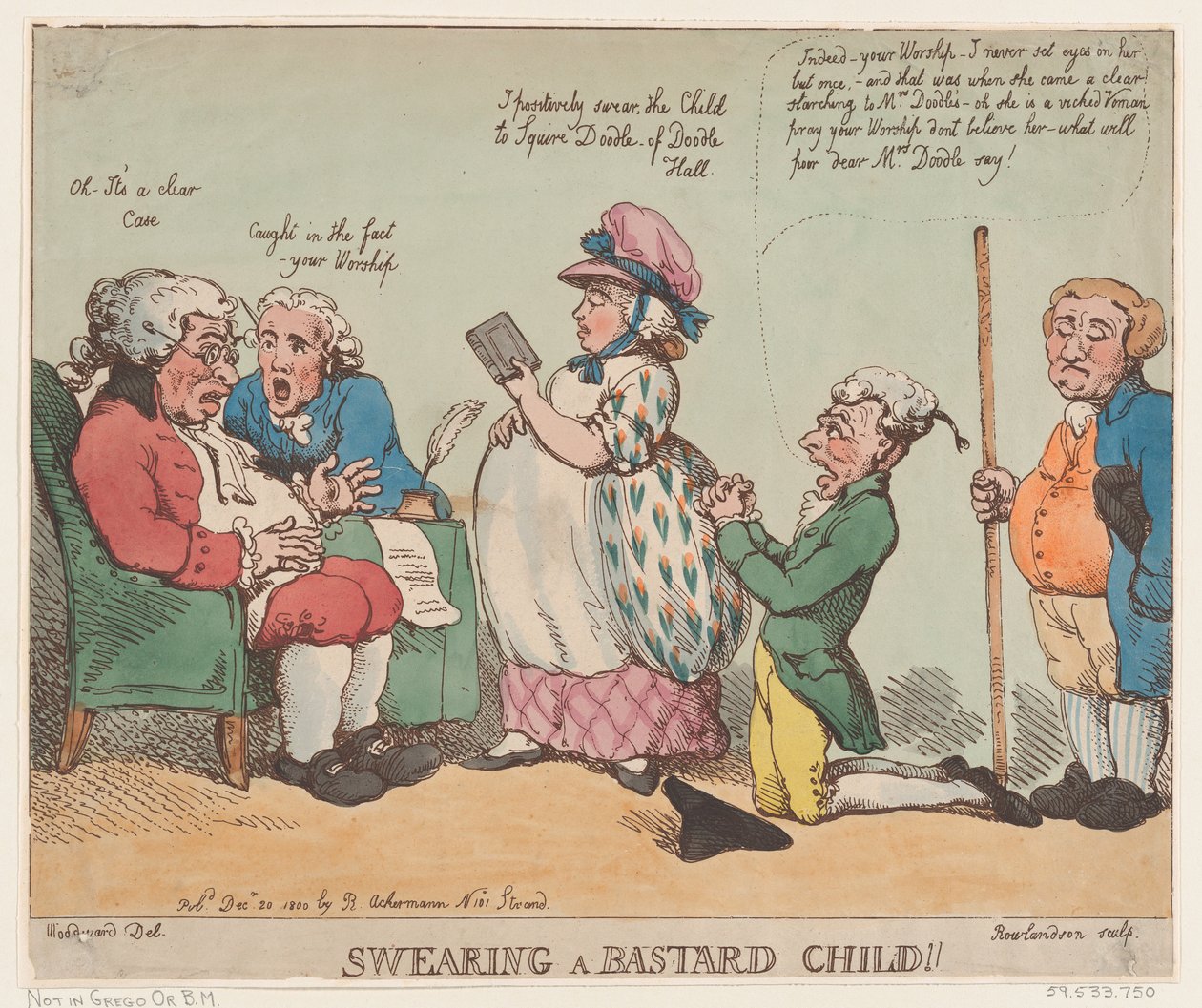 Esküdni egy barom gyerekre!, 1800. december 20., 1800. december 20. alkotó: Thomas Rowlandson