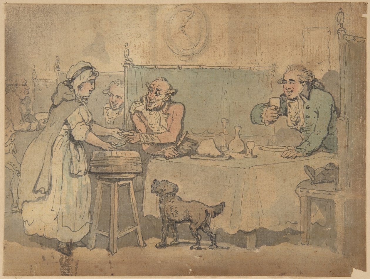 Kocsmajelenet alkotó: Thomas Rowlandson