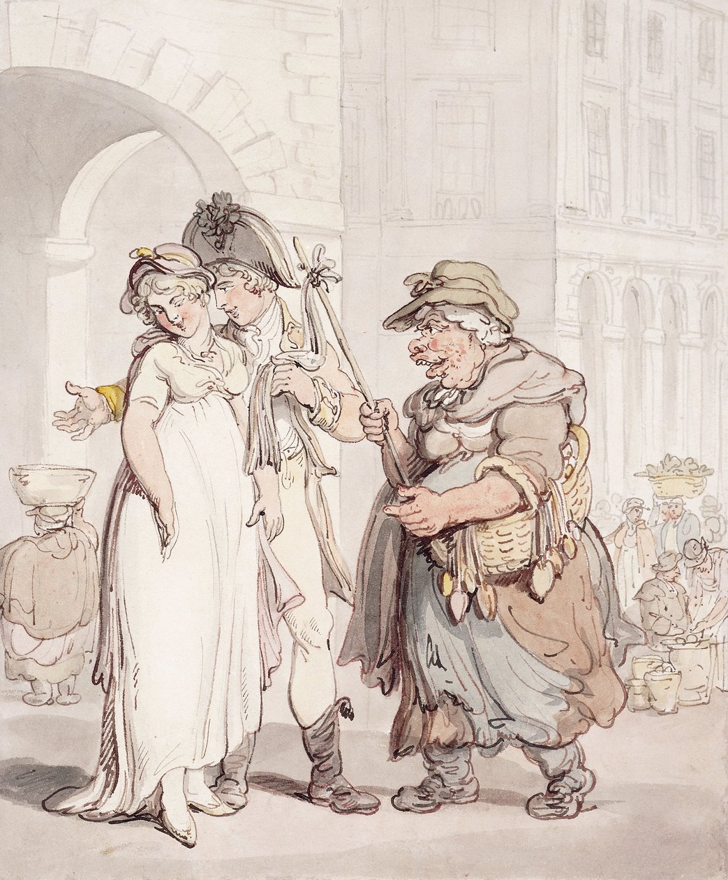 Kísértés, alkotó: Thomas Rowlandson