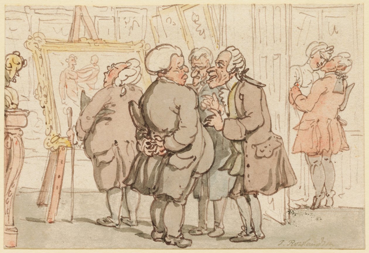 A művészeti galéria alkotó: Thomas Rowlandson