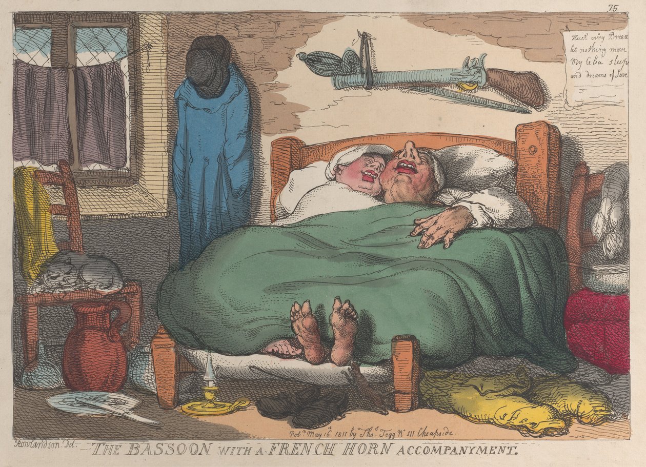 A fagott kürtkísérettel, 1811. május 16., 1811. május 16. alkotó: Thomas Rowlandson