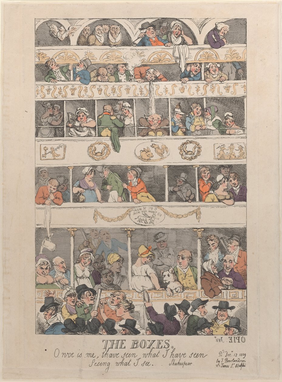 A dobozok, 1809. december 12., 1809. december 12. alkotó: Thomas Rowlandson