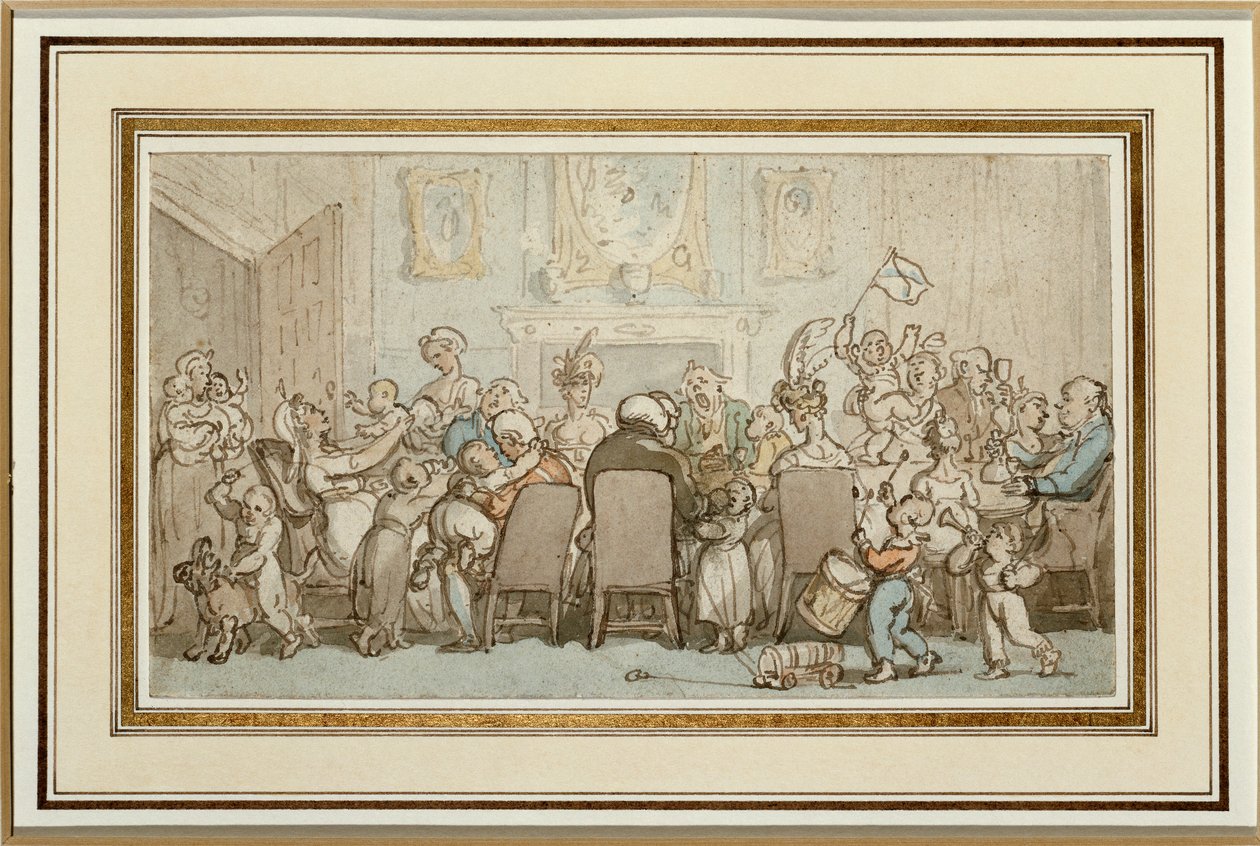 A Breedwell család, 1807 alkotó: Thomas Rowlandson