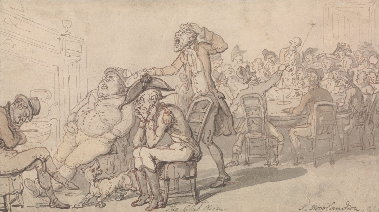 A klubszoba alkotó: Thomas Rowlandson