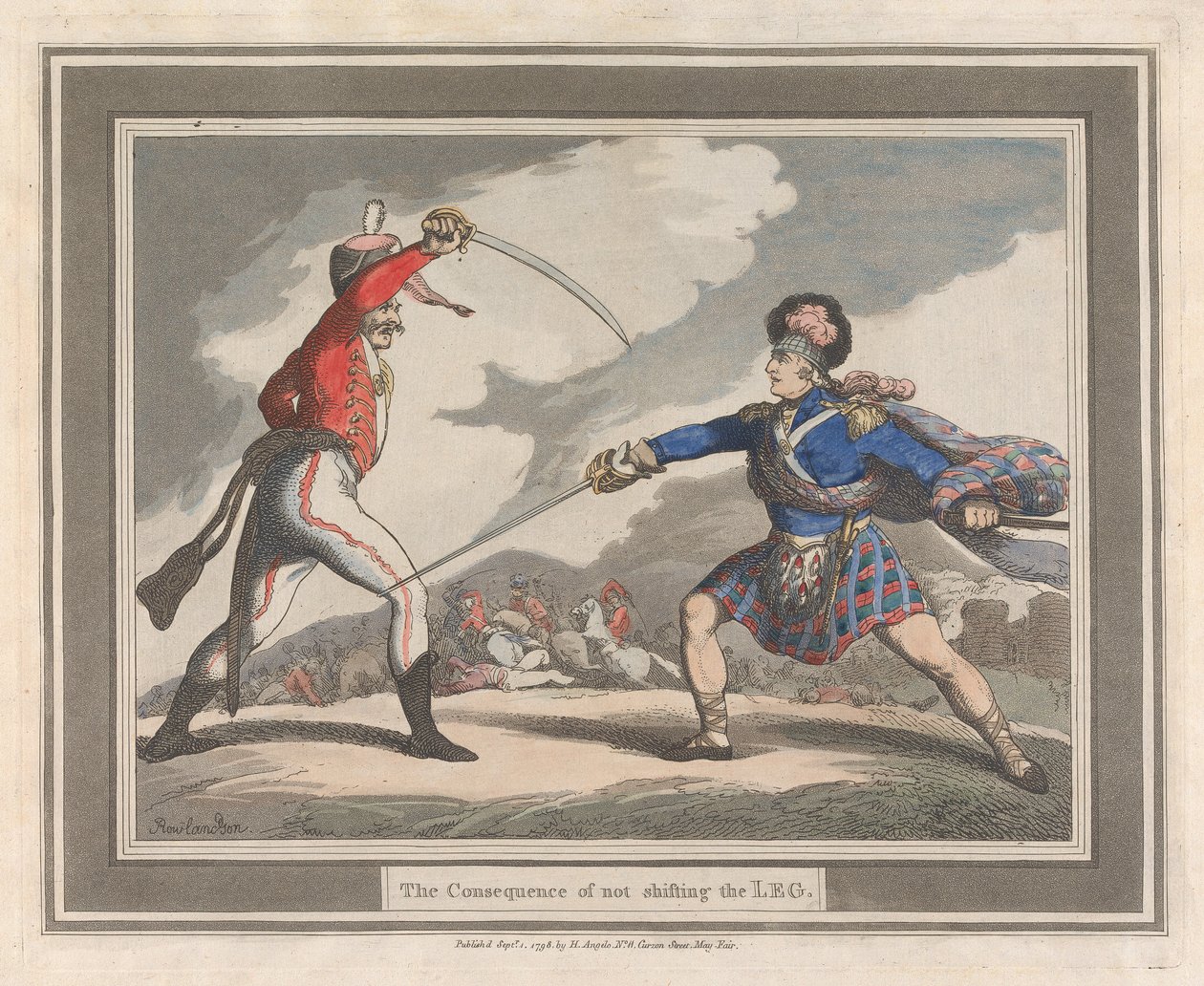 A láb át nem helyezésének következménye alkotó: Thomas Rowlandson