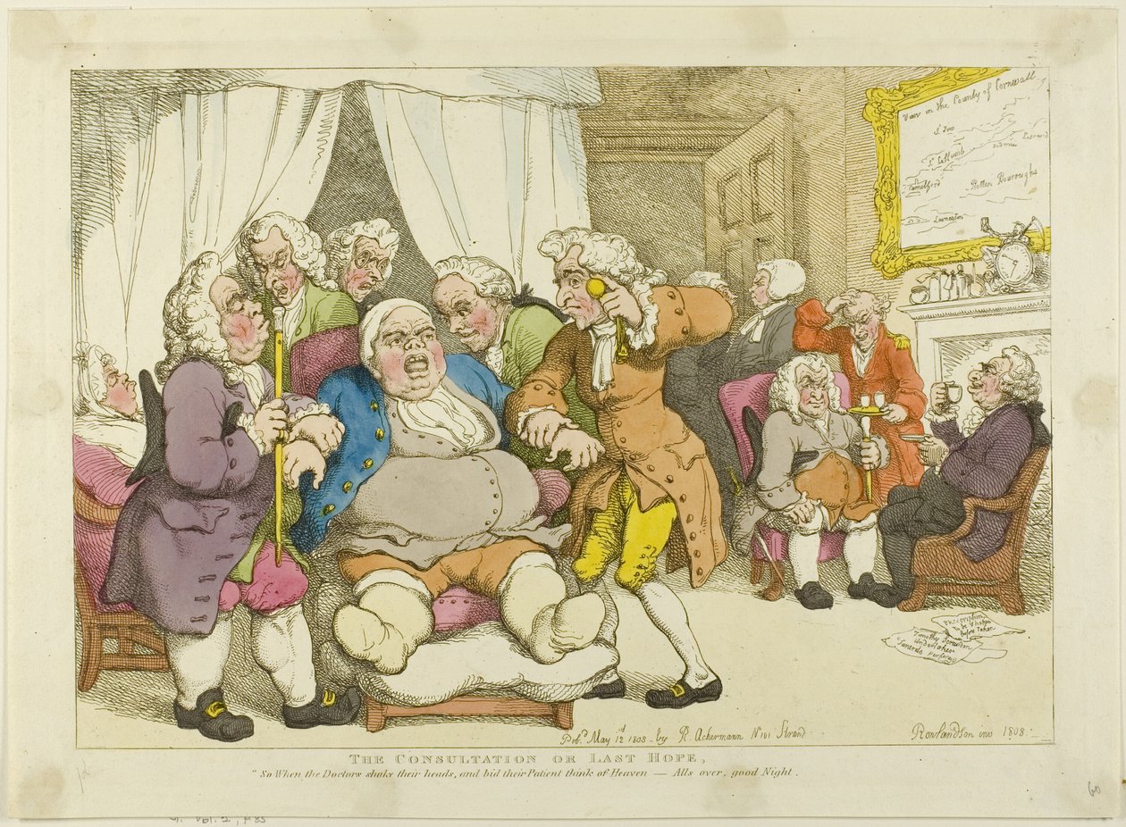 Konzultáció vagy utolsó remény alkotó: Thomas Rowlandson