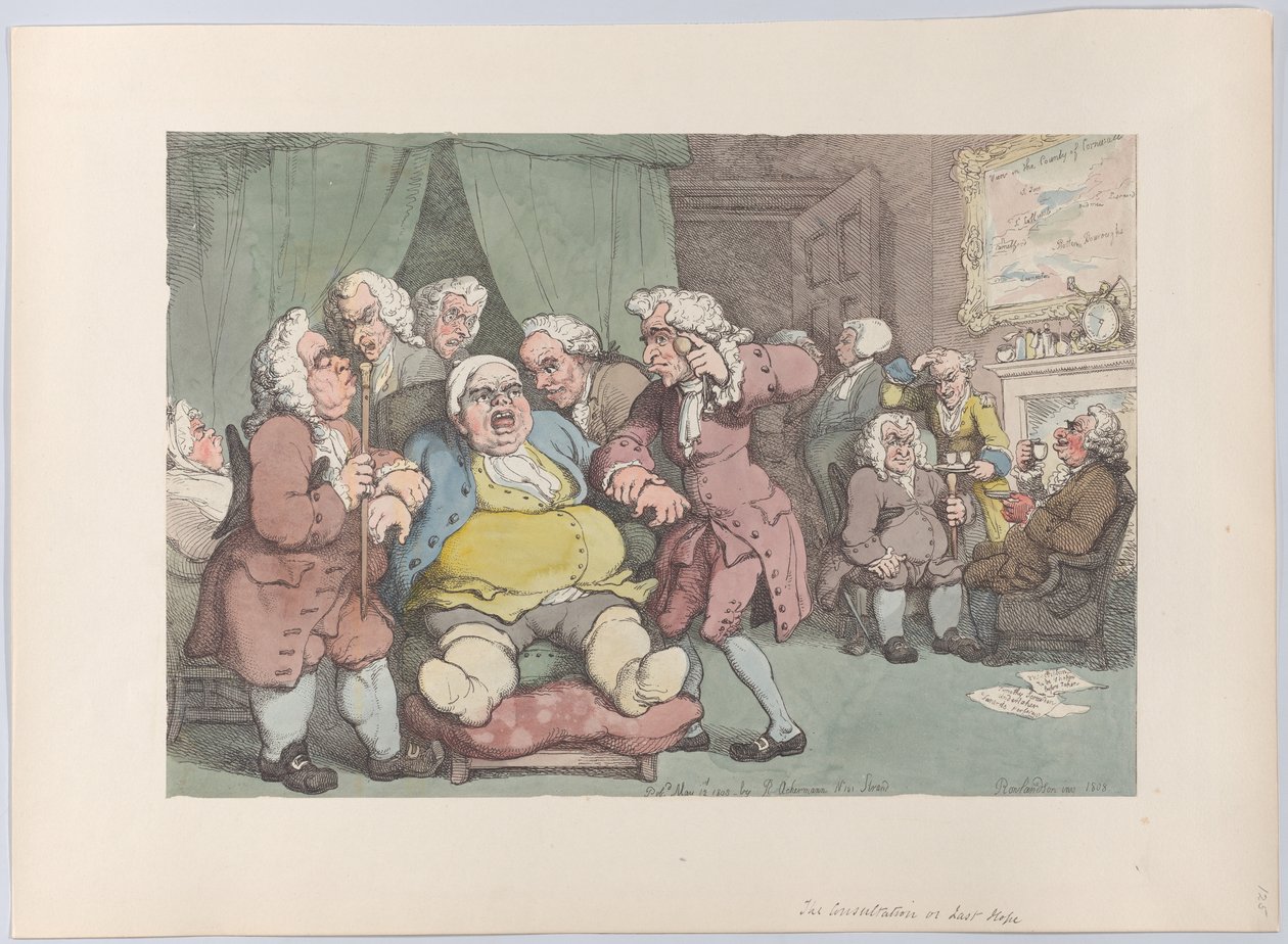 A Konzultáció, avagy Utolsó Remény, 1808. június 30., 1808. június 30. alkotó: Thomas Rowlandson