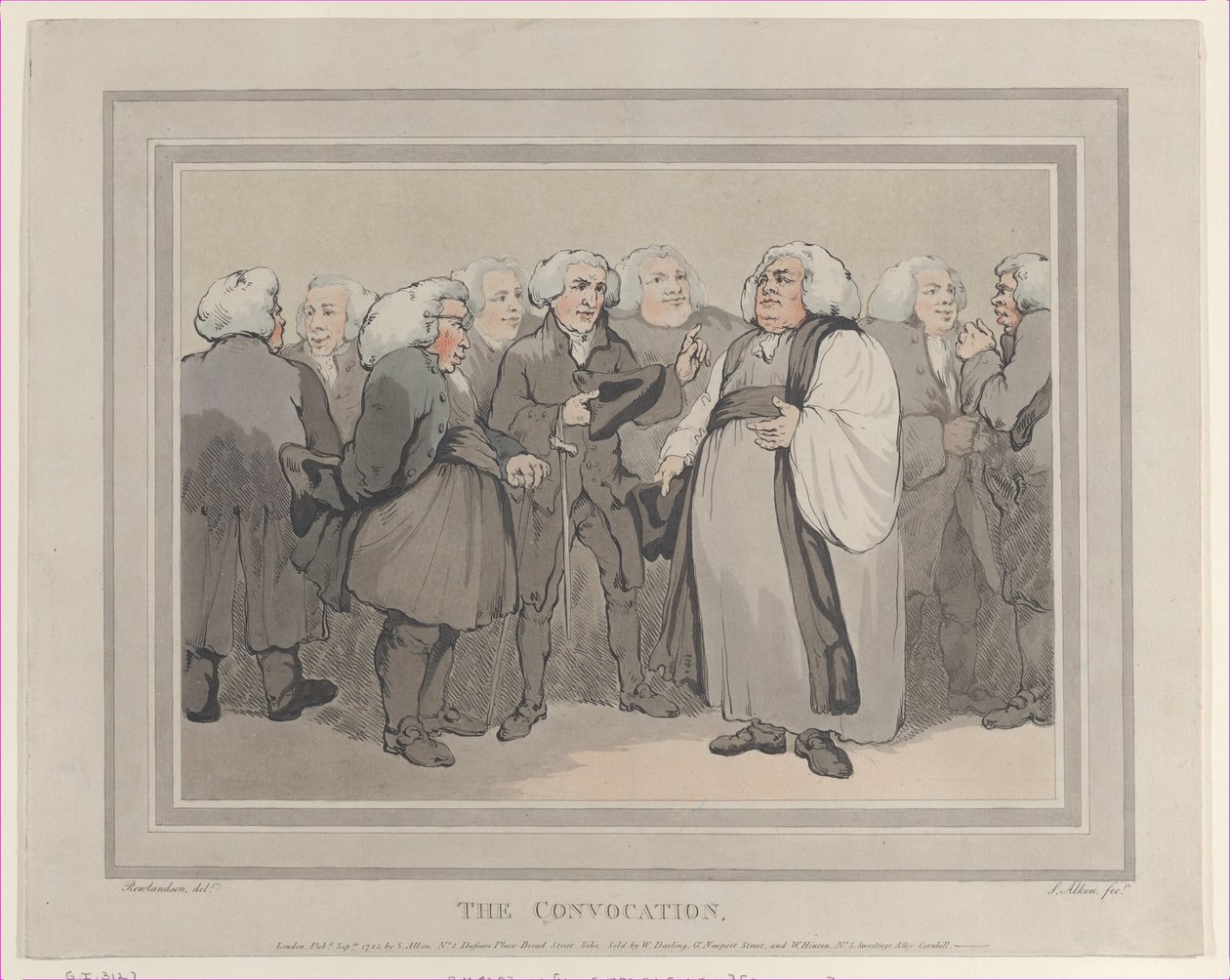 Az összehívás, 1785. szeptember, 1785. szeptember. alkotó: Thomas Rowlandson