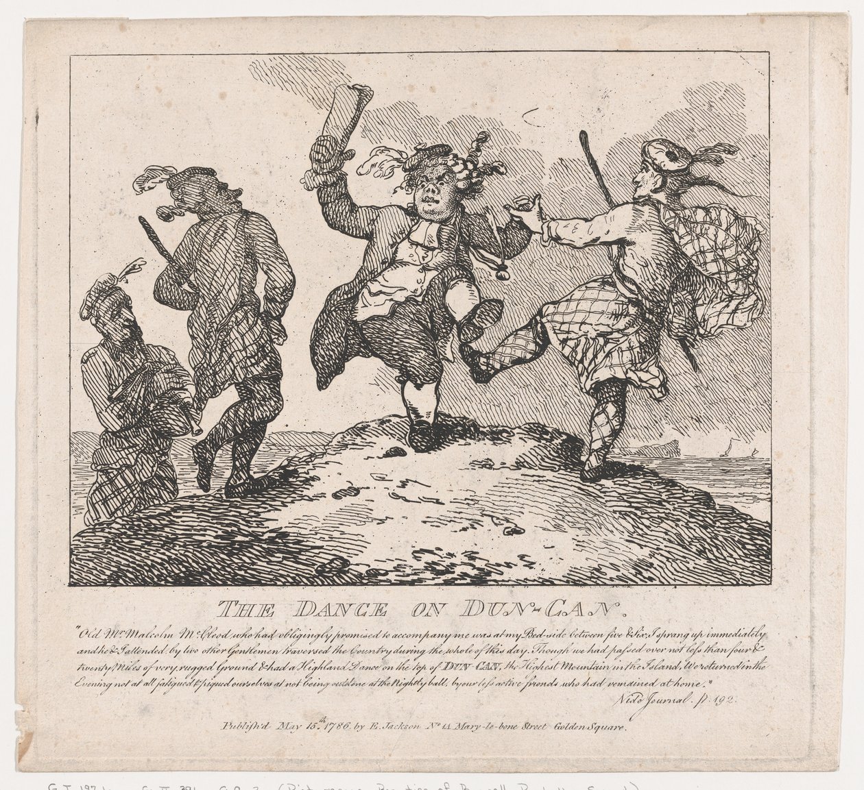 A tánc Dun-Can festői Boswell szépségein, Második rész, 1786. május 15., 1786. május 15. alkotó: Thomas Rowlandson