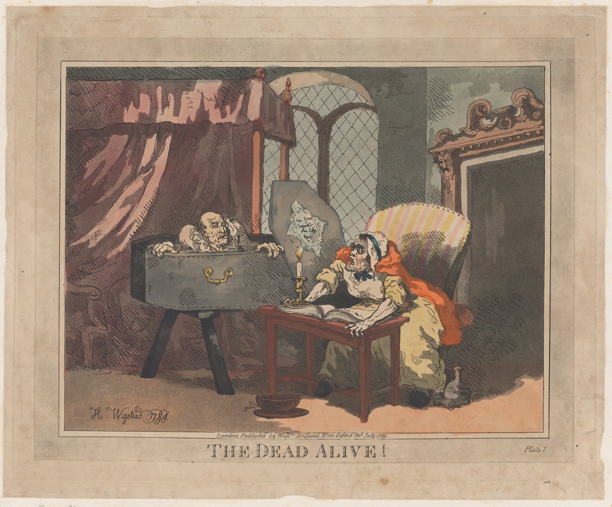 The Dead Alive!, 1795. július, 1795. július. alkotó: Thomas Rowlandson