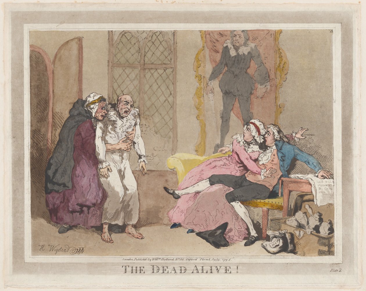 The Dead Alive!, 1795. július, 1795. július. alkotó: Thomas Rowlandson