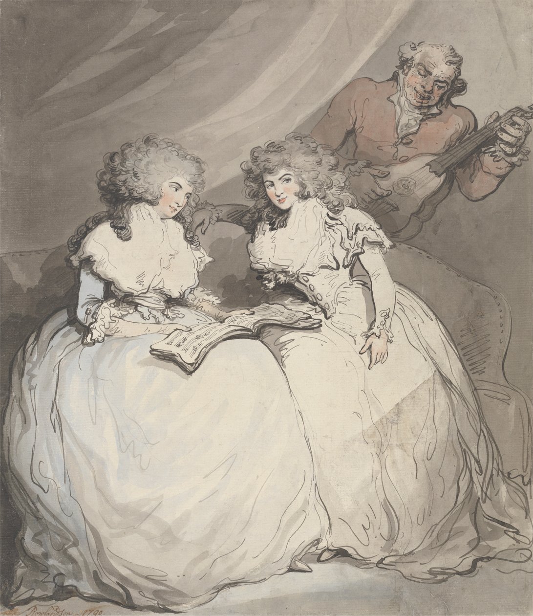 Devonshire hercegnője és Bessborough grófnője alkotó: Thomas Rowlandson