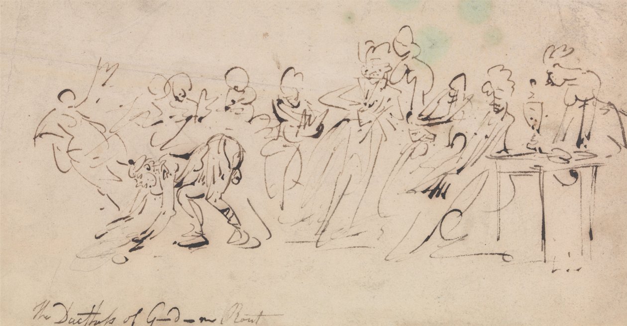 Gordon hercegnő veresége alkotó: Thomas Rowlandson