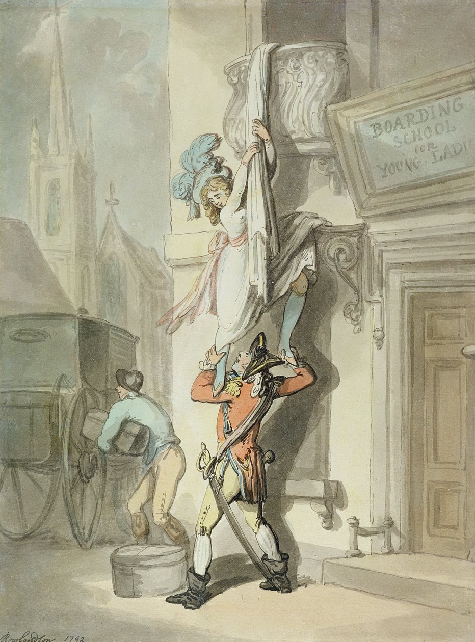 Az Elopement alkotó: Thomas Rowlandson