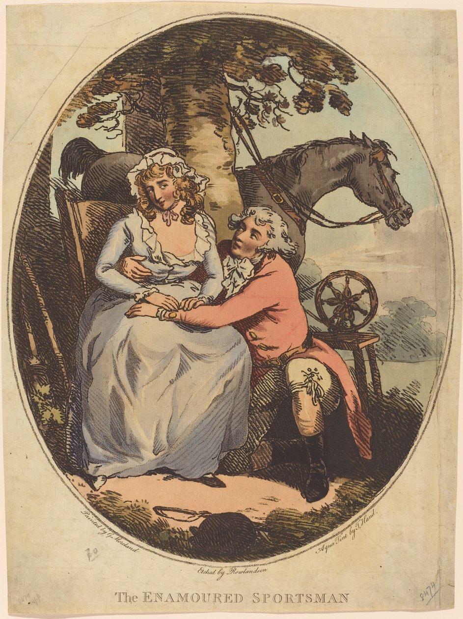 A szerelmes sportoló alkotó: Thomas Rowlandson