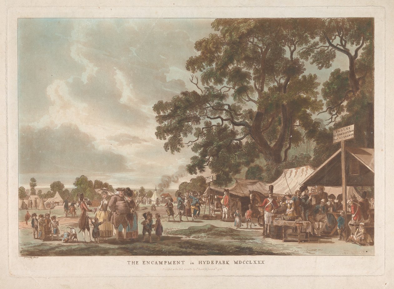 A Hyde Park-i tábor alkotó: Thomas Rowlandson