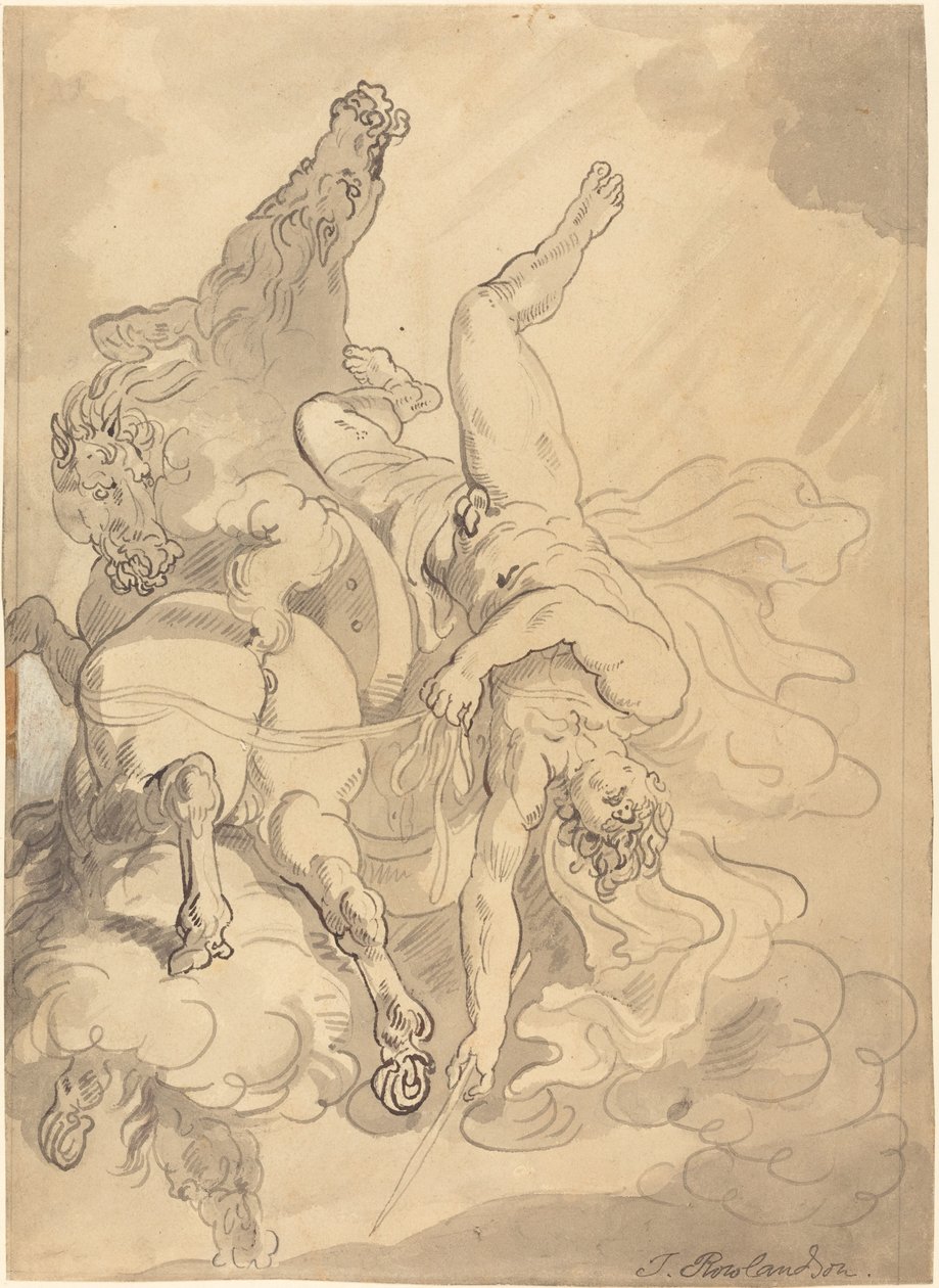 Phaeton bukása alkotó: Thomas Rowlandson