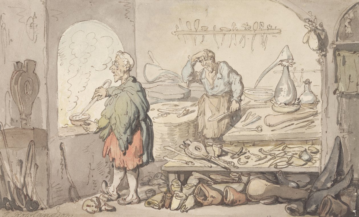 Az üveggyár alkotó: Thomas Rowlandson