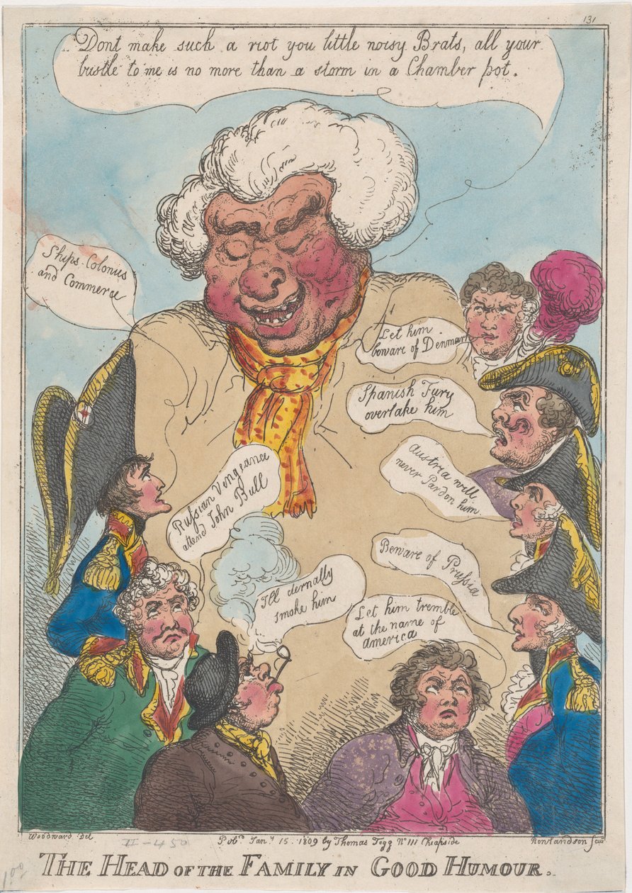 Jókedvű családfő, 1809. január 15., 1809. január 15. alkotó: Thomas Rowlandson