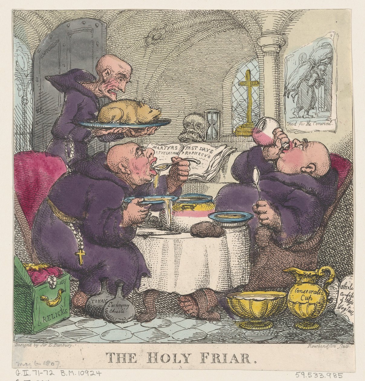 A szent barát, 1807. május 6., 1807. május 6. alkotó: Thomas Rowlandson