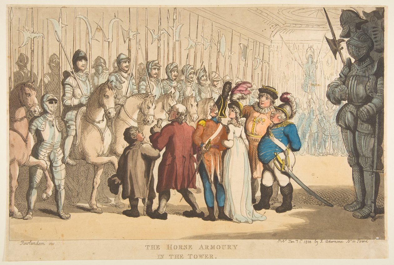 A lófegyvertár a toronyban, 1800. január 1. alkotó: Thomas Rowlandson
