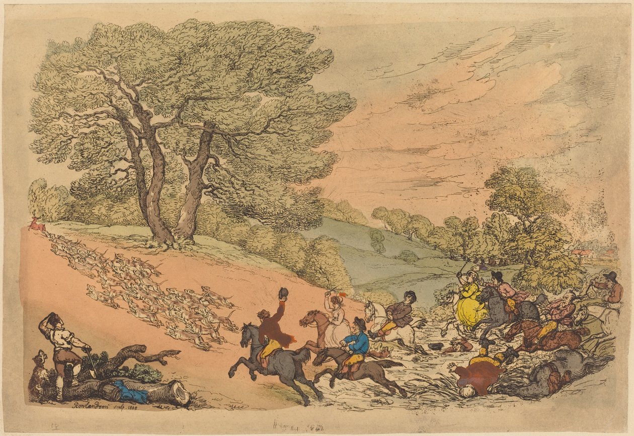 Vadászat alkotó: Thomas Rowlandson