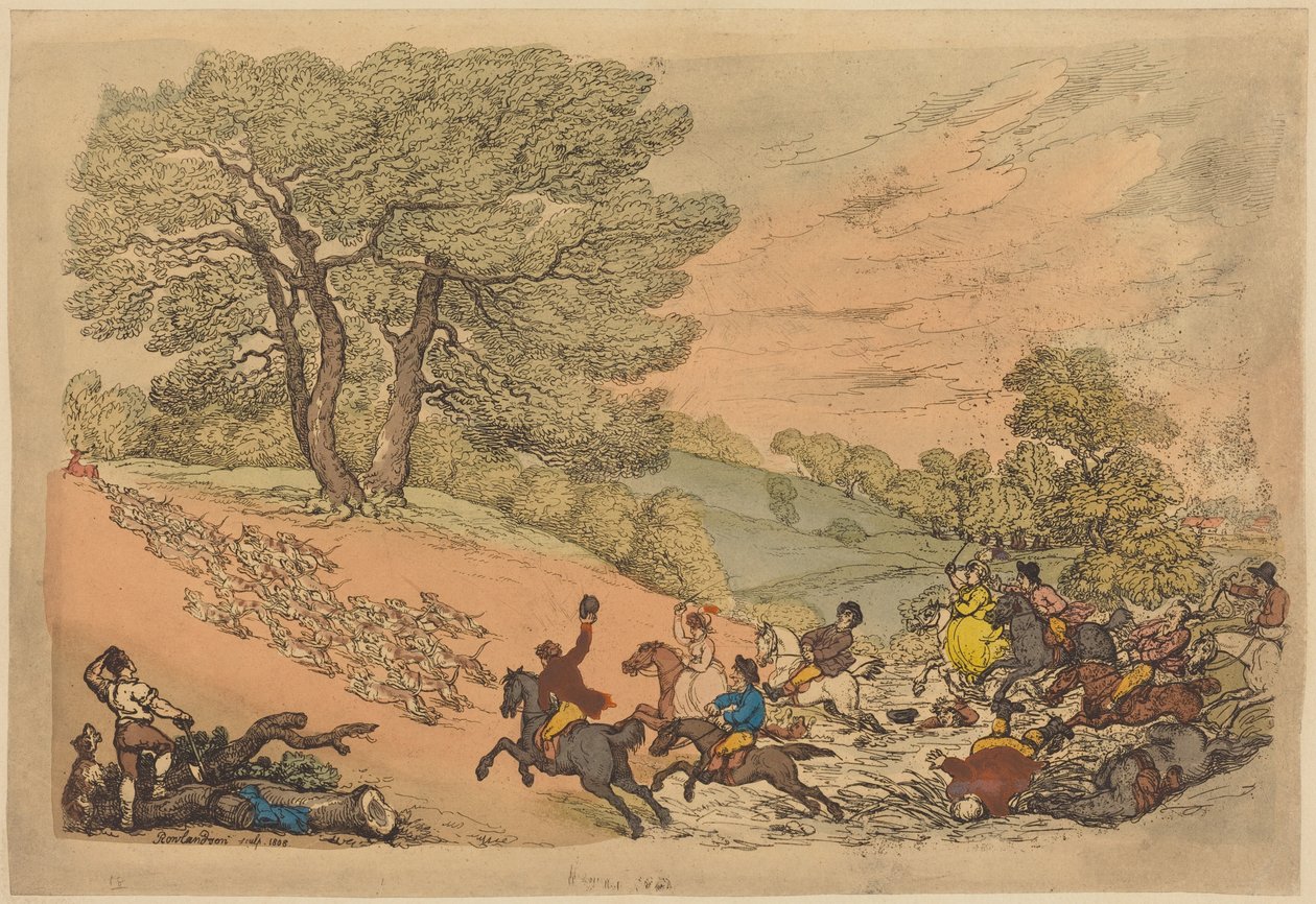 A vadászat alkotó: Thomas Rowlandson