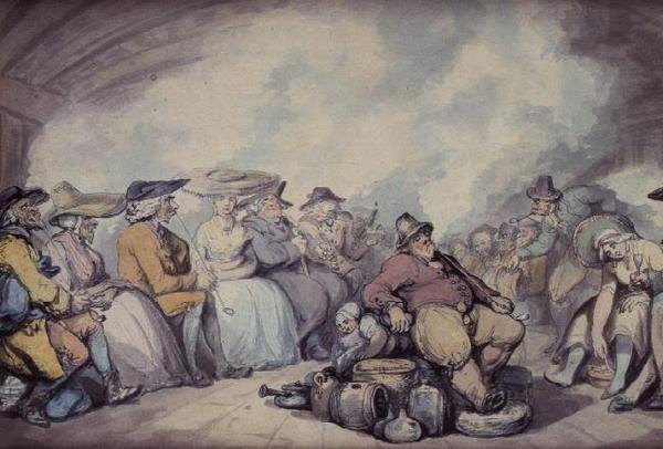 Az Irish Steam Packet (ceruza, toll és barna tinta és akvarell papíron) alkotó: Thomas Rowlandson