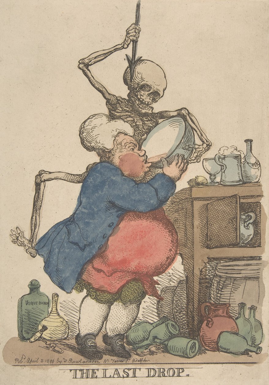 Az utolsó csepp, 1801. április 5., 1801. április 5. alkotó: Thomas Rowlandson