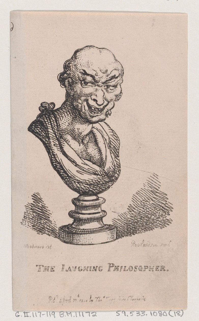 A nevető filozófus, 1808., 1808. alkotó: Thomas Rowlandson
