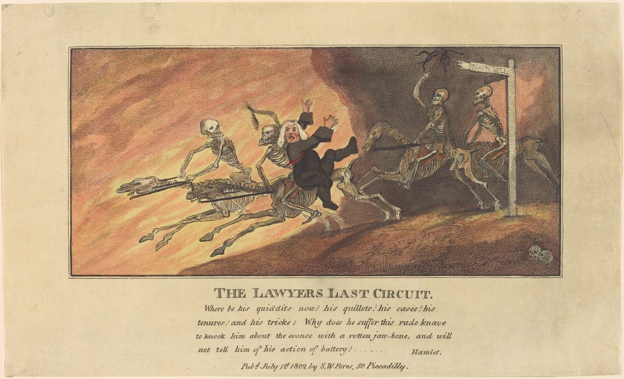 Az ügyvédek utolsó köre alkotó: Thomas Rowlandson
